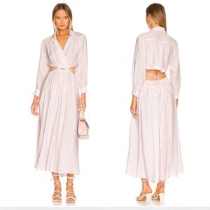 NWOT young fabulous & broke Lilac dress open back